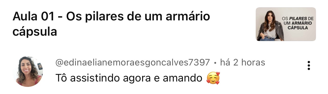 Depoimento de aluna 10