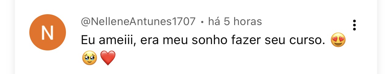 Depoimento de aluna 15
